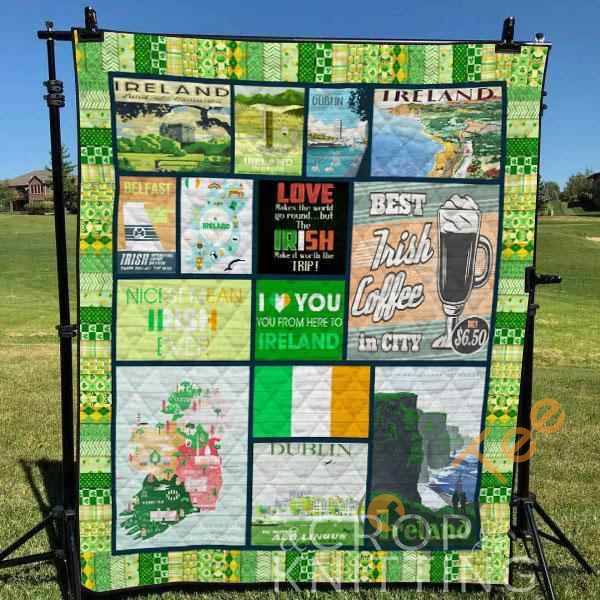 Ireland Quilt Blanket Bedding Set