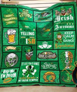 Irish 3D Quilt Blanket Bedding Set