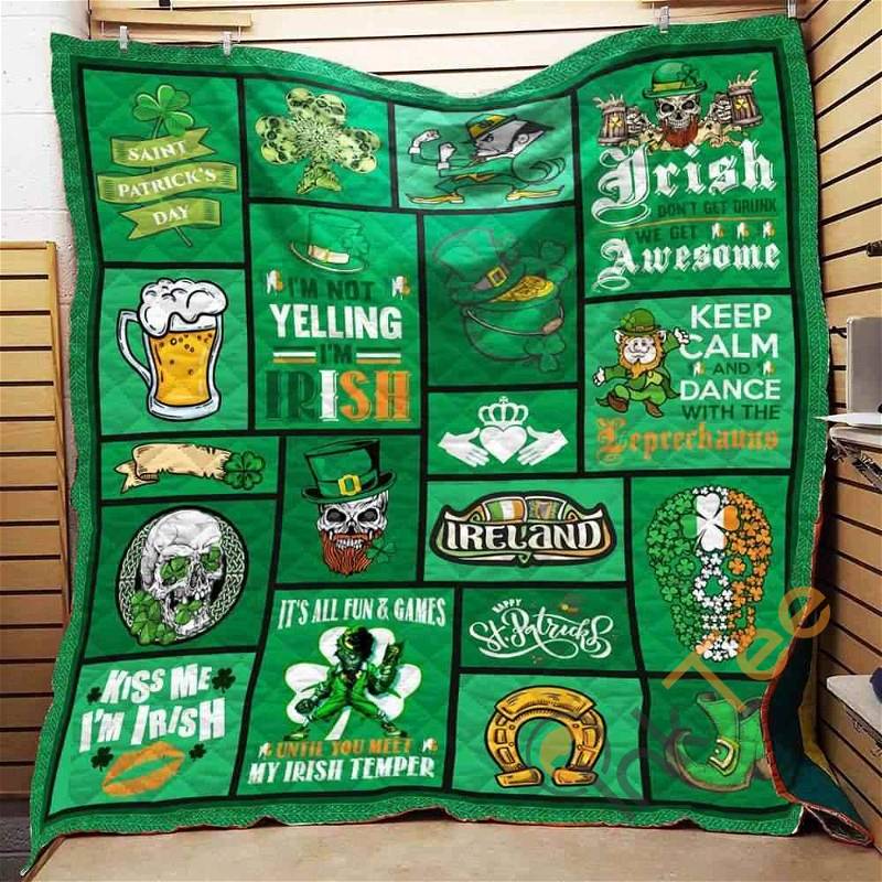 Irish 3D Quilt Blanket Bedding Set