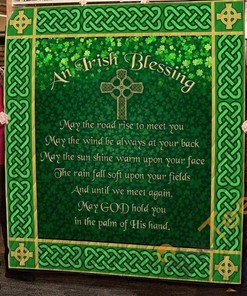 Irish Blessing Quilt Blanket And Bedding Set