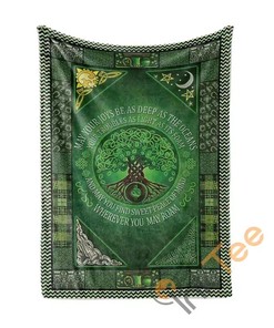 Irish Blessing Sherpa Fleece Blanket Gifts for Family, for Couple