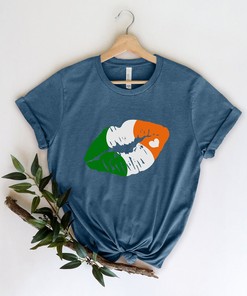 Irish Lip Shirt, St. Patricks Day Shirt, Shamrock Lucky, Four Leaf Clover, Shamrock, Irish Shirt