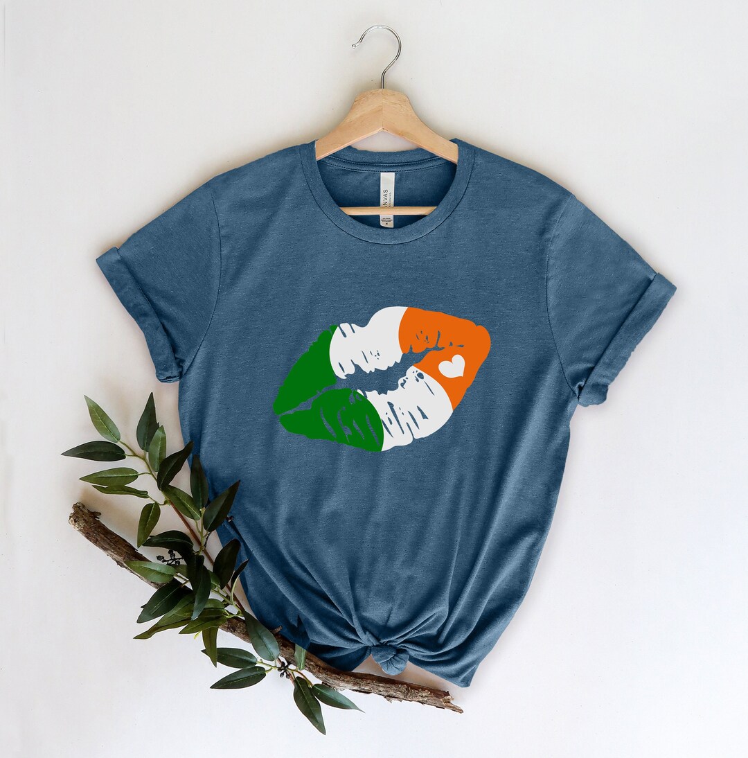 Irish Lip Shirt, St. Patricks Day Shirt, Shamrock Lucky, Four Leaf Clover, Shamrock, Irish Shirt