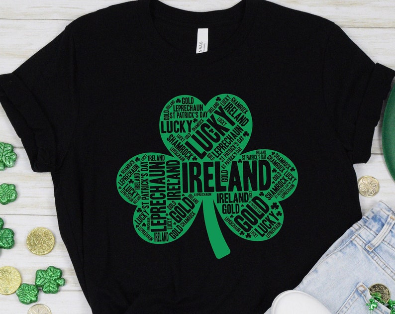 Irish Lucky Shirt, Clover Shirt, Pot of Gold Shirt Shirt, Irish Shirt, Quote Patrick's Day Shirt - Image 2