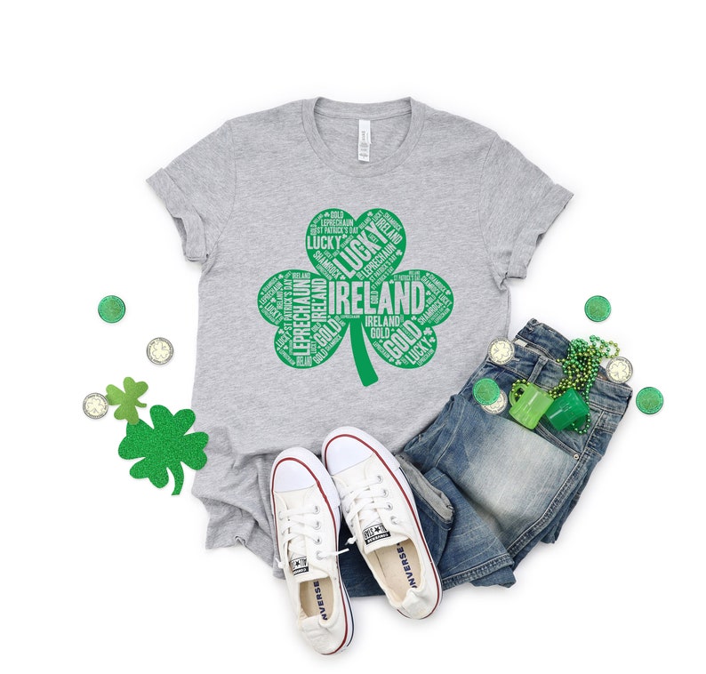Irish Lucky Shirt, Clover Shirt, Pot of Gold Shirt Shirt, Irish Shirt, Quote Patrick's Day Shirt - Image 3