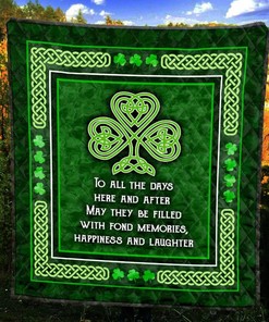 Irish Quilt Blanket Bedding Set Gifts St Patrick Days