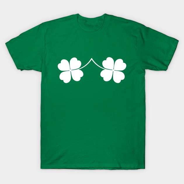 Irish Shamrock Boobs Bra Saint St.Patrick's Day Shirt