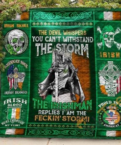 Irish Storm 02 3D Quilt Blanket Bedding Set