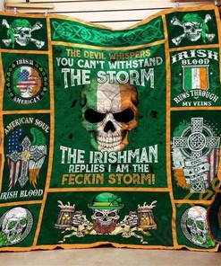 Irish Storm 3D Quilt Blanket Bedding Set