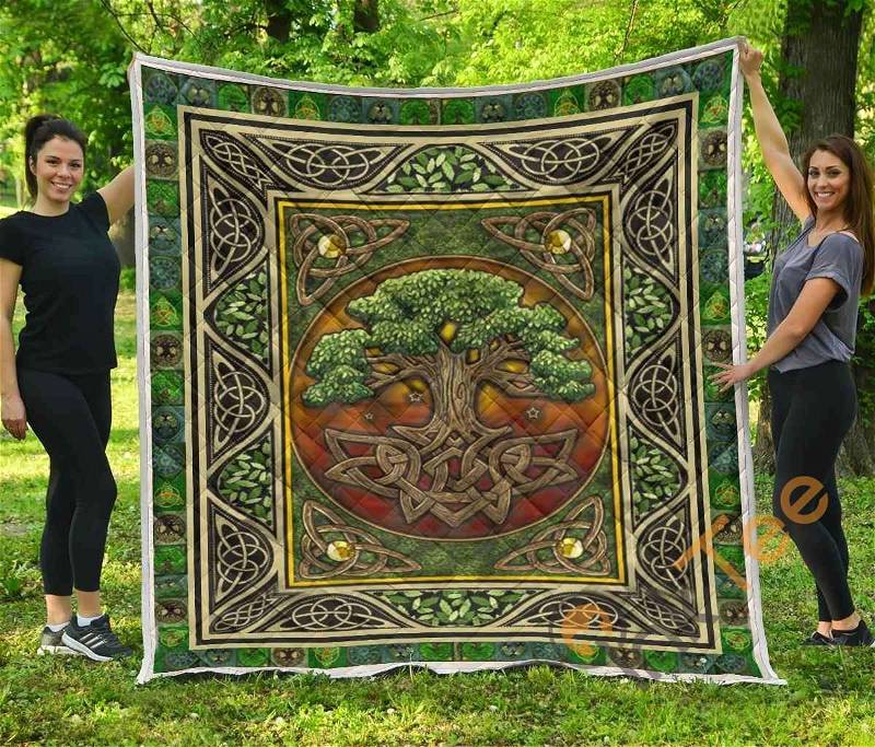 Irish Tree Premium Quilt Blanket Bedding Set