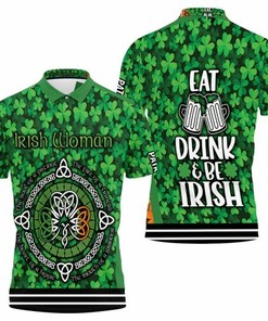 Irish Woman Soul Patriot Fire Lioness Heart Hippie Mouth Warrior 3D All Over Print Polo Shirt