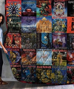 Iron Maiden Albums Cover Poster Quilt Blanket Bedding Set Ver Love Quilt Blanket Bedding Set