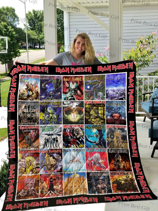 Iron Maiden Albums Cover Poster Ver Collected Quilt Blanket Bedding Set