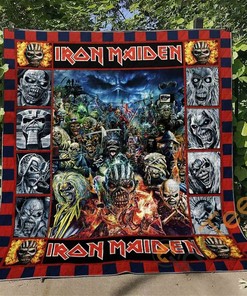 Iron Maiden Quilt Blanket Bedding Set With Pillowcase Option