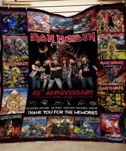 Iron Maiden Sign Quilt Blanket Bedding Set for Home Décor