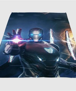 Iron Man New Generation Sherpa Fleece Blanket Gifts for Family, for Couple