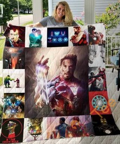 Iron Man Quilt Blanket Bedding Set