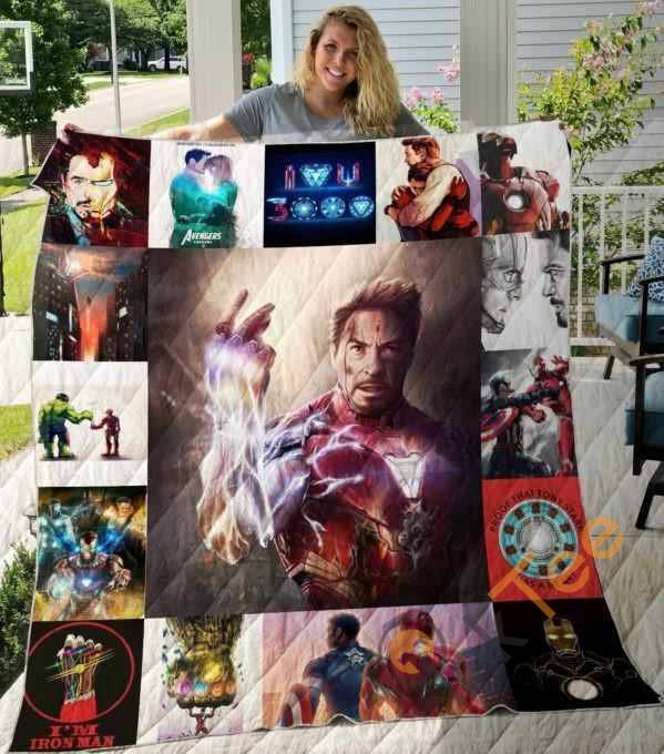 Iron Man Quilt Blanket Bedding Set
