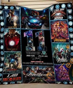 Ironman Avengers Quilt Blanket Bedding Set