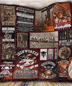 Ironworkers Quilt Blanket Bedding Set