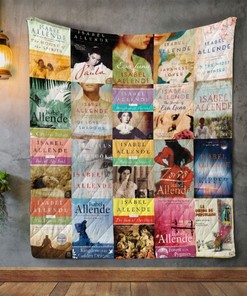 Isabel Allende Books Quilt Blanket Bedding Set