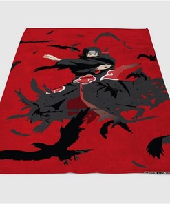 Itachi Uchiha Sherpa Fleece Blanket Gifts for Family, for Couple