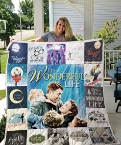 It's A Wonderful Life Poster Ver Collected Quilt Blanket Bedding Set