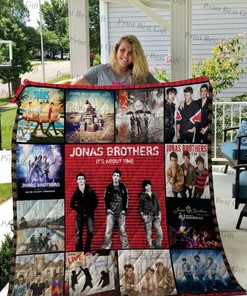 It's About Time Jonas Brothers Albums Cover Poster Quilt Blanket Bedding Set