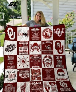 It's All About Football Ncaa Oklahoma Sooners Love Quilt Blanket