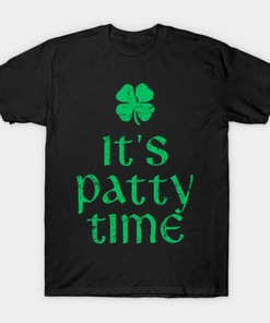 It's Patty Time Shamrock Logo St. Patrick's Day Shirt