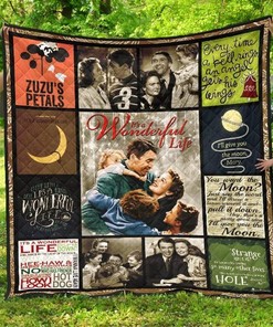 Its a Wonderful Life Vintage Movies Quilt Blanket Bedding Set