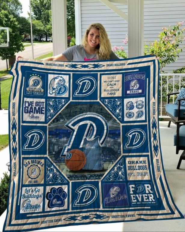 I've Got Game Ncaa Drake Bulldogs Collection Quilt Blanket Bedding Set
