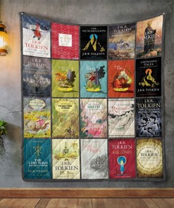 J. R. R. Tolkien Books Quilt Blanket Bedding Set