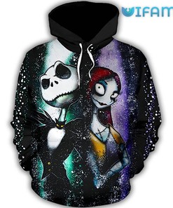 Jack And Sally Nightmare Before Christmas 3D Hoodie