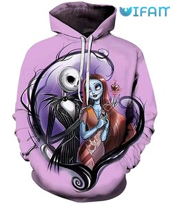 Jack And Sally Nightmare Before Christmas Unisex 3D Hoodie