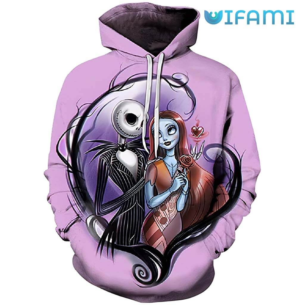 Jack And Sally Nightmare Before Christmas Unisex 3D Hoodie