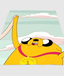 Jack Champions Adventure Time Sherpa Fleece Blanket Gifts for Family, for Couple