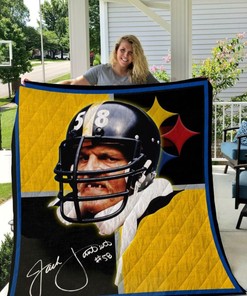 Jack Lambert Signed Collected Quilt Blanket Bedding Set