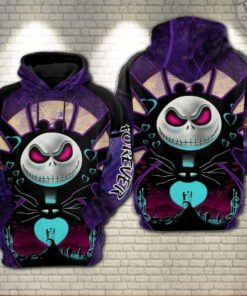 Jack Skellington And Sally Menwomen All-over Print Hoodie