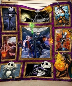 Jack Skellington Art Nightmare Quilt Blanket Bedding Set