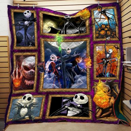 Jack Skellington Art Nightmare Quilt Blanket Bedding Set