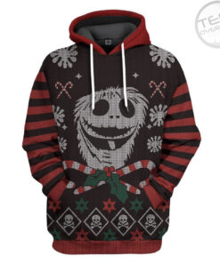 Jack Skellington Christmas Custom 3D Hoodie