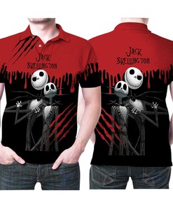 Jack Skellington Fictional Character Nightmare Film Gift For Jack Skellington Fans Nightmare Film Cartoon Lovers Polo Shirt