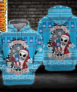 Jack Skellington Gift Bud Light in Christmas 3D Hoodie