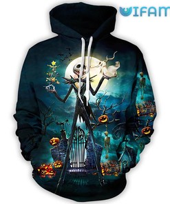 Jack Skellington Halloween Pumpkin Unisex 3D Hoodie