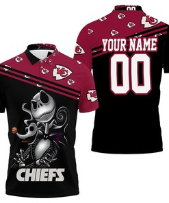 Jack Skellington Kansas City Chiefs 3d Personalized Polo Shirt All Over Print Shirt 3d T-shirt