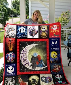 Jack Skellington Love Collection Quilt Blanket