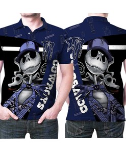 Jack Skellington Mosnter Energy Dallas Cowboys Nfl American Football Team Logo 3d Designed Allover Gift For Cowboys Fans Polo Shirt