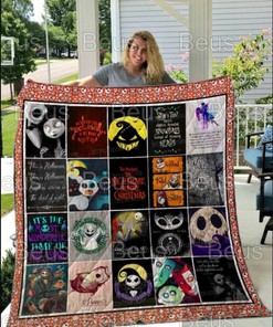 Jack Skellington Movie Chapter Watching Quilt Blanket Bedding Set