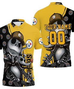Jack Skellington Pittsburgh Steelers Personalized Polo Shirt All Over Print Polo Shirt